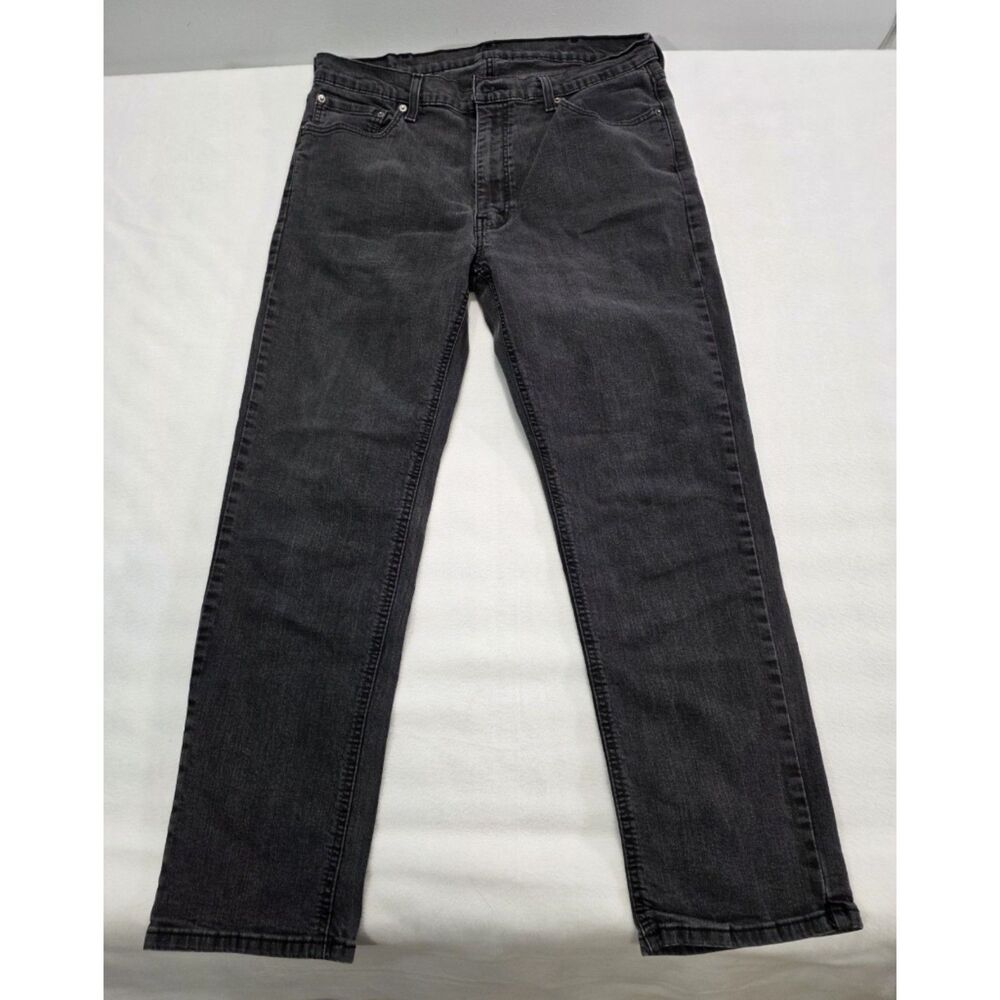 Levis 541 Athletic Taper Jeans Mens 38x32 Washed Black Stretch Denim Pants